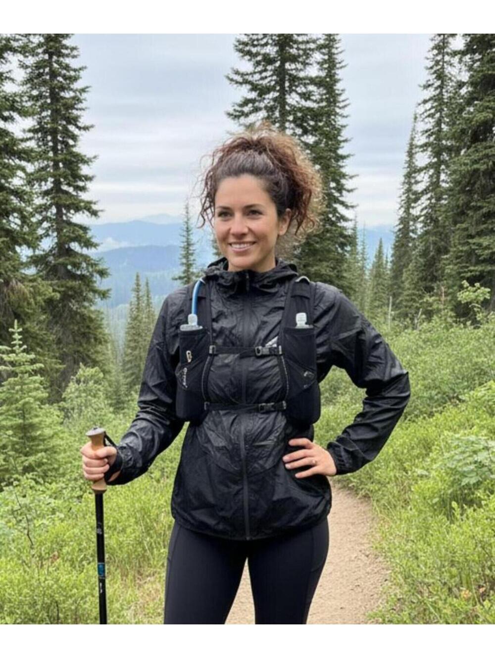 New Packable Women's Black Stormfit Nike Trail Running Jacket XL